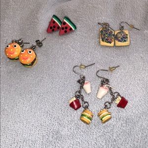 Food earring set